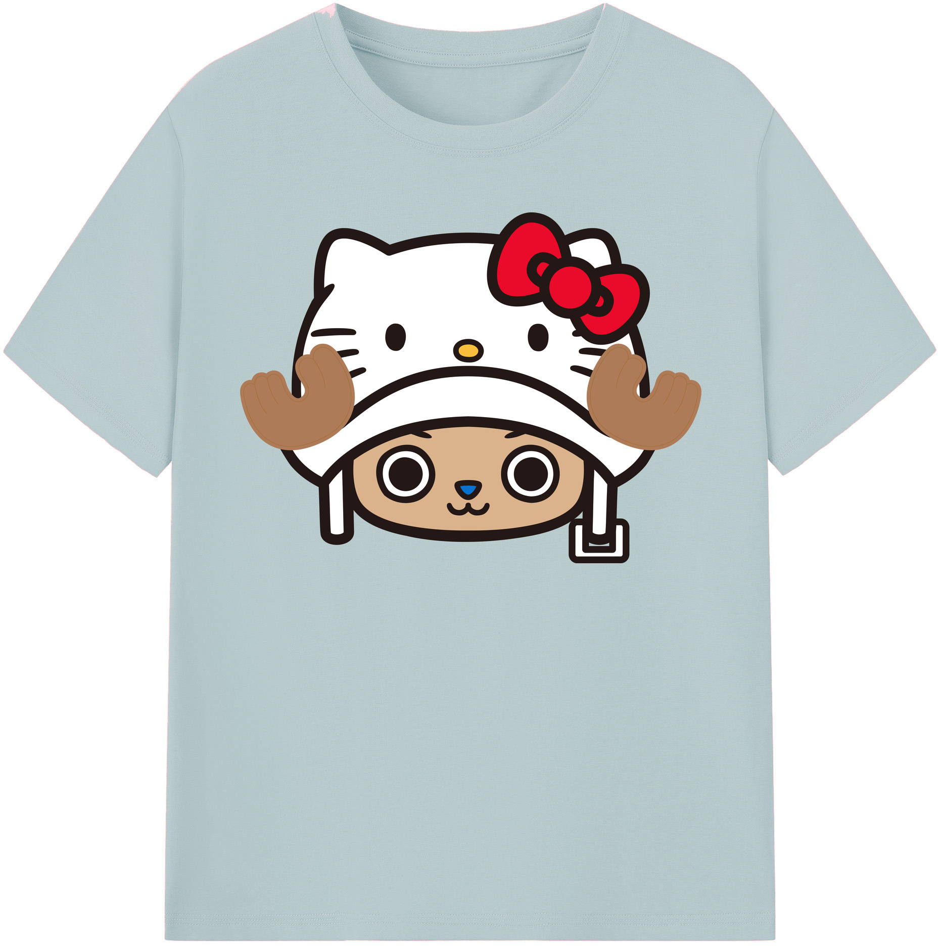 （画像用） Hello Kitty ハローキティ 綿100％半袖Tシャツ（フロントプリント）